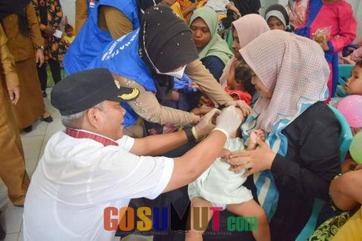 Plt Bupati Palas Hadiri Sub Pin Polio di Kecamatan Ulu Barumun dan Lubuk Barumun