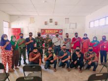 Di Posko TMMD TNI, Polres Labuhanbatu Sosialisasikan Penanganan Pecandu Narkoba