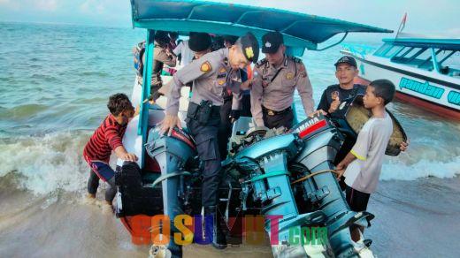 Personil Polres Tapteng dan Polairud Cek Kesiapan Kapal Wisata Laut di Pandan