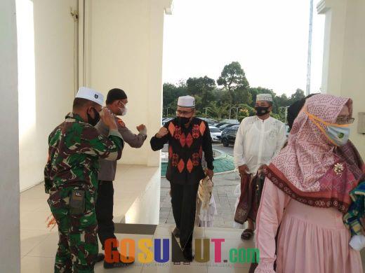 Kapolres Palas Apresiasi BKM Masjid Agung Al Munawwaroh Terapkan Prokes Idul Fitri