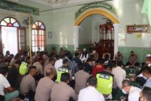 Jajaran Polres Tapsel Ikuti Binrohtal di Masjid Bhayangkara Al Muqorrobin