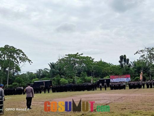 Kapolres Palas Lepas Kepulangan BKO Polda Sumut Pengamanan Pilkades Serentak