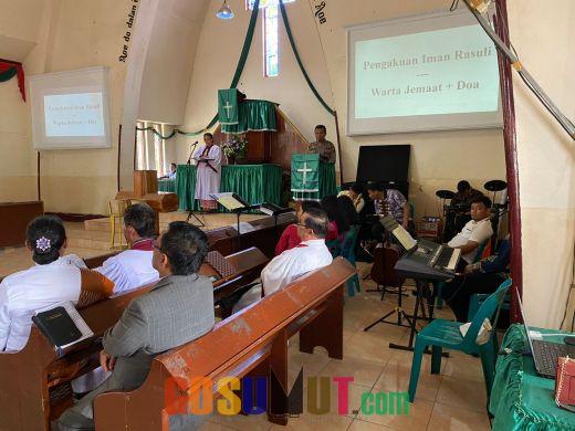 Minggu Kasih, Polres Padangsidimpuan Perkenalkan Program SANTABI ke Jemaaat Gereja