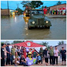 Komunitas Willys Auto Club WAC Sumut Bantu Korban Banjir di Serdang Bedagai