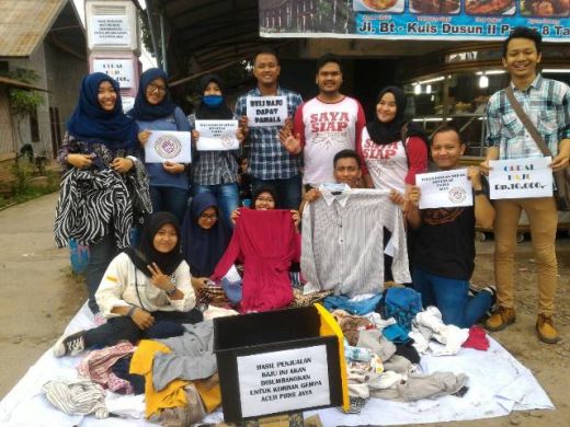 Begini Cara Kreatif Turun Tangan Medan Cari Sumbangan Bantu Korban Bencana Gempa di Aceh