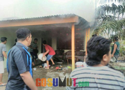Akibat Arus Pendek, 1 Rumah di Medan Selayang Terbakar