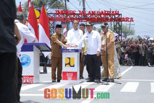 Presiden Jokowi Resmikan Jalan Inpres Tanjungbalai, Pemkab Asahan Turut Dampingi