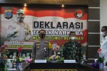Polres Labuhanbatu Zoom Meeting Deklarasi Tolak Narkoba Menjadi Sumatera Utara Bersinar