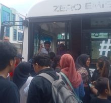 Bus Listrik Kota Medan Digemari Pemudik