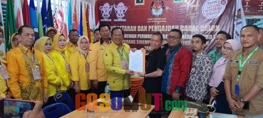 Ikhtiar Rebut Hati Rakyat, Partai Golkar Padang Sidempuan Daftarkan 30 Nama Bacaleg ke KPU