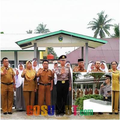 Kasat Res Narkoba AKP Martualesi Sitepu Pimpin Ucapara di SMA Negeri 1 Tanjung Beringgin