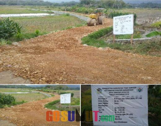 Kepala Desa Siantar Sitiotio Dukung Penuh Pembangunan Jalan Demi Tingkatkan Usaha Pertanian Dengan Dana Desa TA-2019