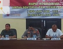 Kapolres Toba Pimpin Rakor Lintas Sektoral Laksanakan Operasi Lilin Toba 2022 Amankan Nataru
