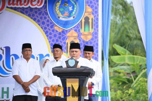 Sekdakab Labuhanbatu Buka Yasin Akbar 3 Kecamatan di Masjid Raya Labuhanbilik