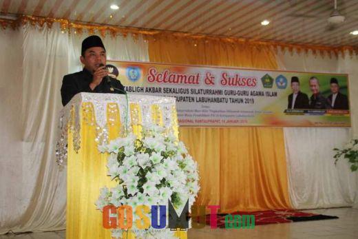 Plt Bupati : Saya akan terus Memajukan Pendidikan Agama Islam di Labuhanbatu