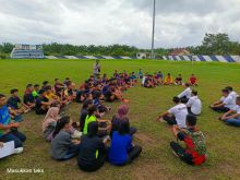 Polres Inhu Ajak Pemuda dan Masyarakat di Stadion Narasinga Sukseskan Pemilu 2024
