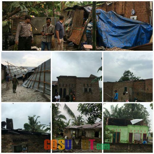 Ini Jawaban Kepala BPBD Sergai, Soal Bencana Alam Puting Beliung di Desa Cilawan