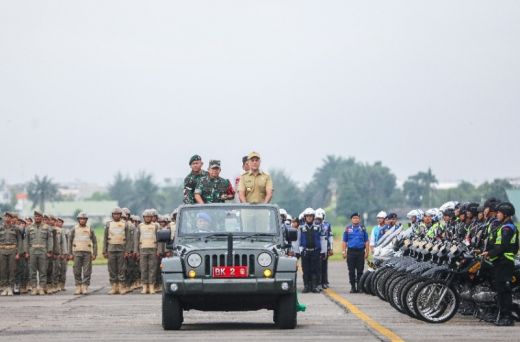 Ibu Negara Iriana Joko Widodo Hadiri HUT Dekranas dan HKG PKK di Medan, Ijeck Pimpin Apel Gelar Pasukan Pengamanan