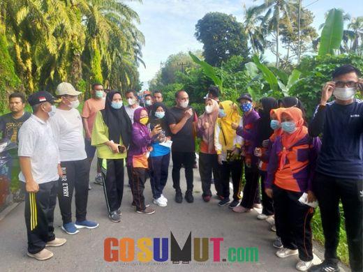 Kunker di Palas, Gubernur dan Wabup Jalan Kaki Menuju Kolam Wisata Gunung Inten