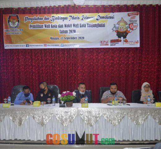 Pengukuhan 25 Relawan Demokrasi oleh KPUD Kota Tanjung Balai