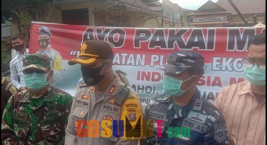 Polres Tanjung Balai Beserta Seluruh Unsur Elemen Masyarakat Deklarasi Pakai Masker
