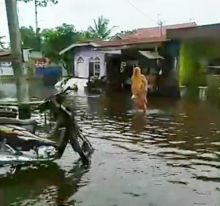 Ratusan Rumah Warga Sei Rampah Terendam Banjir