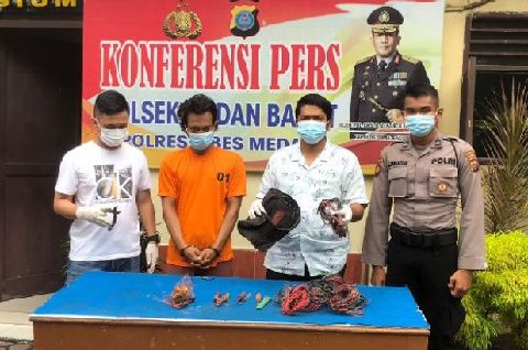 Maling Kabel RS Tembakau Deli Ditangkap Polisi