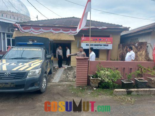 Jaga Kamtibmas, Polsek Kualah Hulu Patroli di Kampung Bebas dari Narkoba