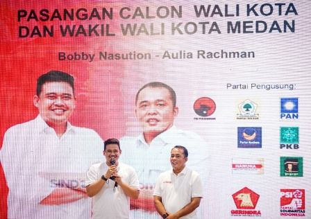 Hasil Sirekap KPU Pilkada Medan, Bobby Nasution-Aulia Rachman Menang