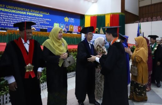 USK Kukuhkan Enam Profesor Baru, Pakar Olahraga hingga Syair Aceh