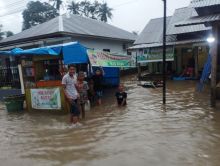 Intensitas Hujan Tinggi, 103 di Kecamatan Batang Lubu Sutam Terendam Banjir