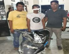 Curi Sepeda Motor Milik Guru TK, Purba Digelandang ke Kantor Polisi