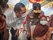 Kapolda Sumut Tinjau Launching Vaksinasi Anak Usia Dini di Kota Sidempuan