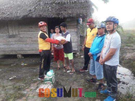 Kapolsek Panai Tengah Gowes Sehat dan Berbagai Rezeki bersama Komunitas Sepeda Wirawiri dan Sahabat Polisi