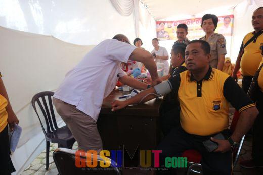 Sambut HUT RI ke 74,  Polres Simalungun Adakan  Donor Darah