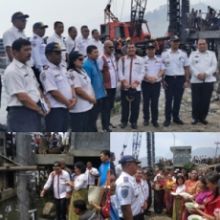 Bupati Karo bersama BPTD Launching Pemancangan Tiang Pelabuhan Dermaga Tongging