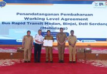 Sah! Pj Gubernur Sumut Teken Rencana Kerja Pembangunan BRT Mebidang Senilai Rp1,9 Triliun