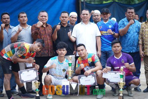 Bupati Labuhanbatu Saksikan Laga Final Turnamen Futsal Purwosari Cup 2023