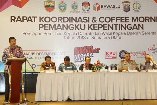 Gubsu Berharap Pilkada Sumut Terbaik di Indonesia