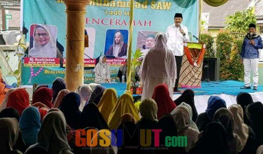 Pererat Silaturahmi, Tengku Erry Peringati Maulid Nabi di Desa Bandar Klippah