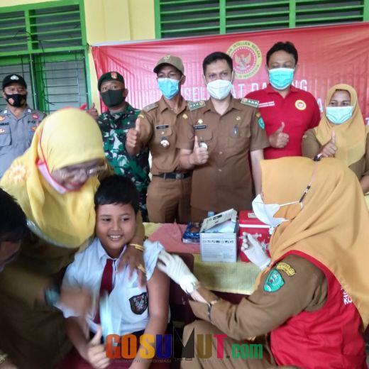 BIN dan Pemko Padang Sidempuan Vaksinasi Pelajar Tingkat SD