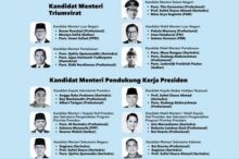 [Hoaks] Kembali Beredar, Poster Berisikan Sejumlah Nama Menteri Kabinet Prabowo