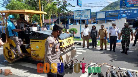 255 Knalpot Blong Dimusnahkan Polres Sibolga
