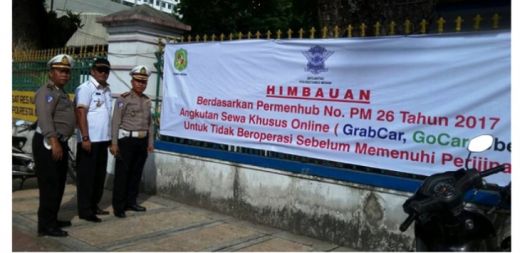 Wow....Angkutan Online Dilarang Beroperasi di Medan