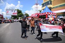 DPD SWI Padang Sidempuan Ikuti Parade Defile Semarak HUT RI Ke - 77