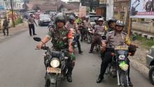TNI dan Polri Patroli Antisipasi Gangguan Kamtibmas