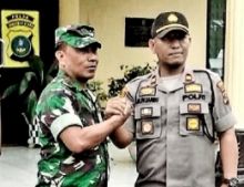 Iptu JH. Pasaribu dan Kapten Inf Sudarsono Kompak Turun Kondusifkan Wilayah