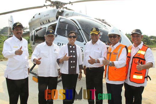 Gubsu dan 3 Menteri Tinjau Jalan Tol di Tebingtinggi