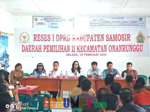 Hari ke 2 Reses I DPRD Samosir, Pardon Ajak Masyarakat Bangun Sinergi