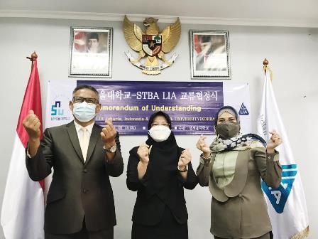 Jalin MoU Kerja Sama STBA LIA Jakarta-NSU Cheonan, Dobrak Iklim Pendidikan Indonesia-Korea di Tengah Pandemi